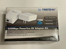 Original TRENDnet TPL-401E 500 Mbps Powerline Ethernet AV Adapter White US