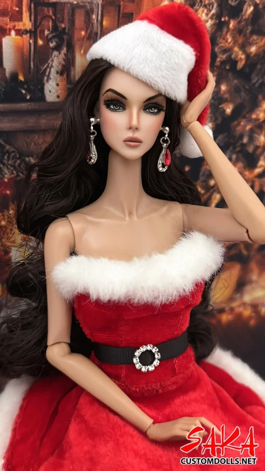 Cabeza de muñeca Repintada Reroot Eden Lilith Blair Integridad Moda Realeza Foto 3 de 4