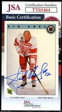 Sid Abel JSA Coa Autograph 1992 Ultimate Original Six Signed Hockey