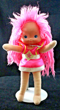 1980s Vintage Rainbow Brite Tickled Pink Plush Doll Yarn Hair RARE 1983 10"