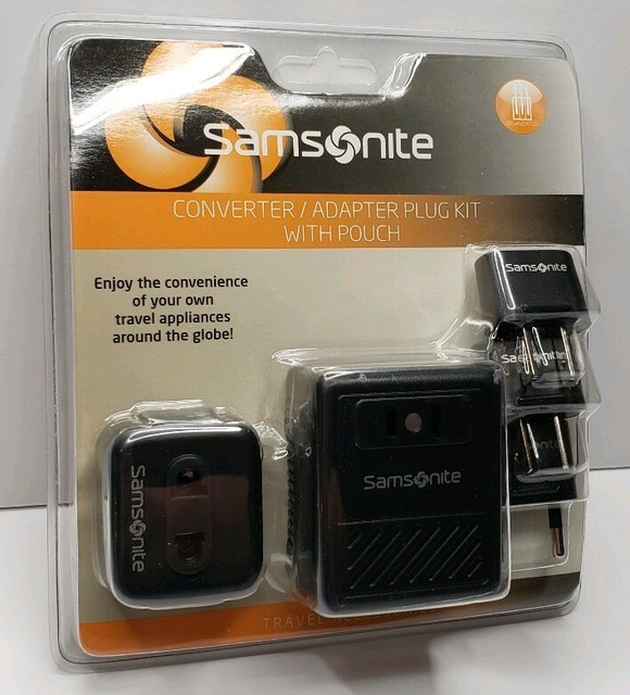 Samsonite 1600W Converter Adapter Plug Kit with pouch World Travel for