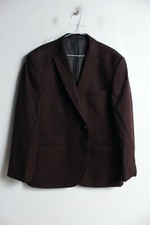 Next Mens Wool Tweed Style Suit Jacket - Brown - Size 40 Reg L5 FREE POSTAGE