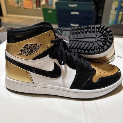 Size 12.5 - Nike Air Jordan 1 Golf High Gold Toe (DQ0660-002