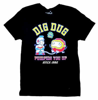 Dig Dug Men's Tshirt Size M 80's Arcade Gamer Graphic Logos Lootcrate Gift