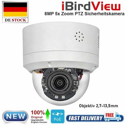 4MP 5X Zoom PTZ IP Sicherheit Kamera POE Outdoor Auto Tracking 2-Way Audio CCTV