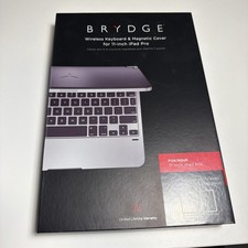 Brydge Wireless Keyboard  Magnetic Cover For iPad Pro 11" New Open Box Gray