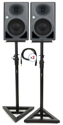 Neumann KH 150 6.5-inch 2-way Powered Studio Monitor Pair with Stands and Cables