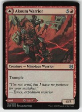 Akoum Warrior Foil U Zendikar Rising 134 MTG