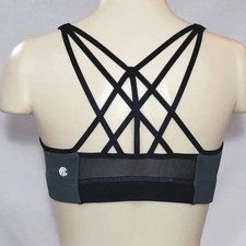 SMALL Champion N9688 Strappy Cami Wire Free Sports Bra Army Green NWT