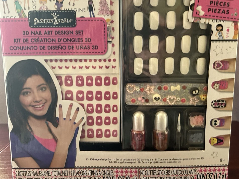Juego de diseño de arte en uñas Fashion Angels 3D - Kit de uñas de 100 piezas para niños/adolescentes/adolescentes - NUEVO Foto 4 de 4