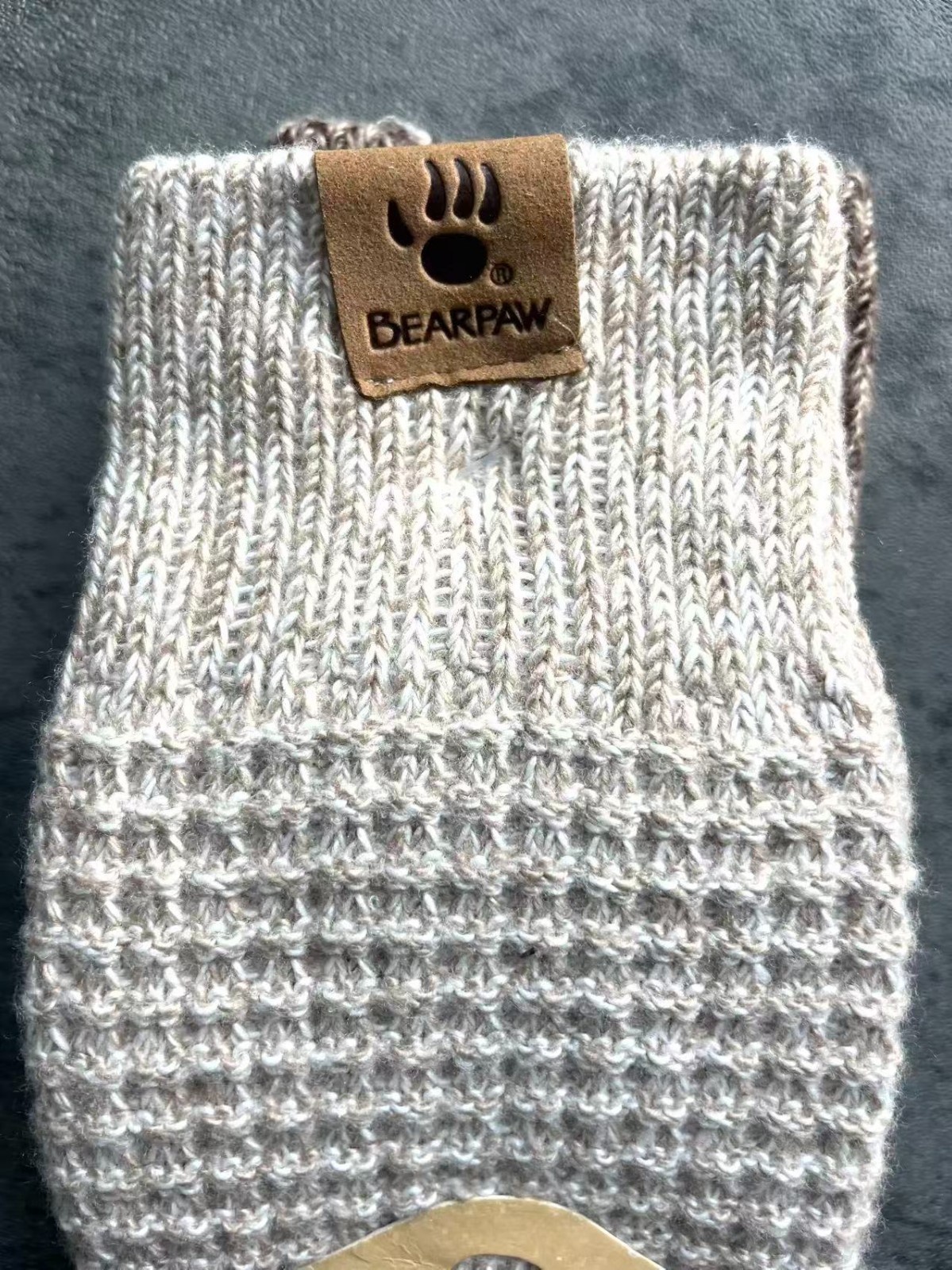 NWT Men's Bearpaw 2-pair Ribbed Boot Crew Socks Shoe Size 9-12 Family Matching image 6