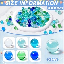 1000 Cat Eye Glass Marbles Bulk - Color Mixing Games