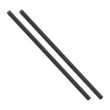 2 PCS Carbon Fiber Rod 6mm x 400mm Solid Matte Round Bar Pole RC Airplane Blk