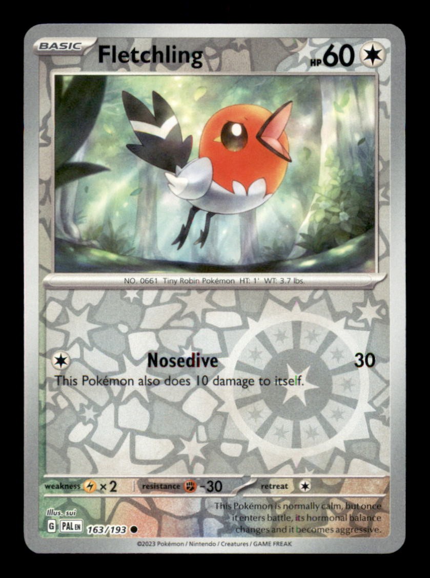 FLETCHLING 163/193 - REVERSE HOLO C - PALDEA EVOLVED - NM/M