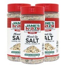 Jane's Krazy Mixed-up Original Salt Blend 9.5 Oz Pack Ounce of 3 