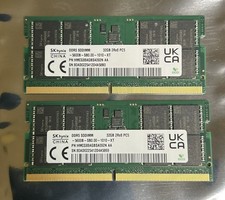 SK hynix 2 X 32GB 64 GiB kit DDR5-5600 SO-DIMM 262-Pin RAM HMCG88AGBSA095N AA