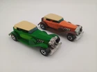 Vintage Hot Wheels '31 Doozie Lot of 2 Green & Orange/Brown Blackwall 1976/1981