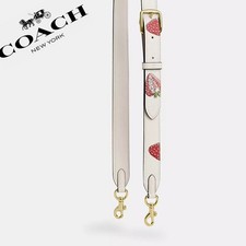     Coach Reversible Strap With Strawberry Print