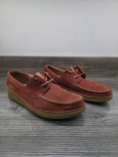 Clarks ACTIVE AIR SMART CASUAL Rust Nubuck Leather shoe Men Uk 9