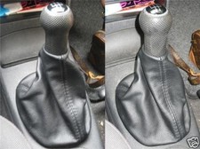 Für VW Polo MK4 MK5 MK6 Käfer Lupo Leder Schaltsack Maßgefertigt Neu Made IN Eu