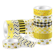  Bee Washi Tape Set 12 Rolls, Vintage Washi Tape Decorative Paper Stickers 