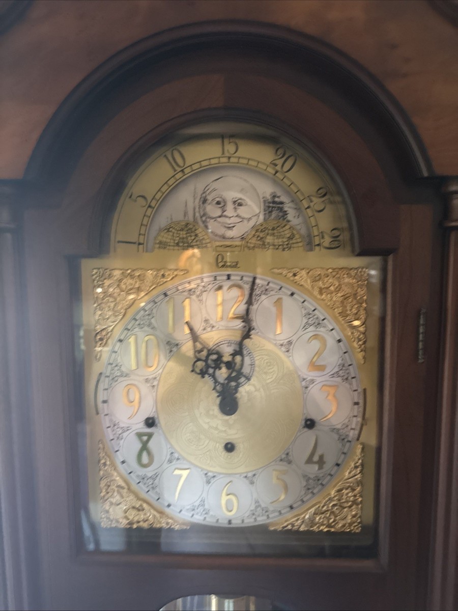 Vintage Colonial of Zeeland Grandfather Clock, Good Working, 80