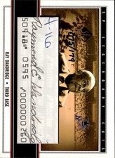 2002 Upper Deck SP Legendary Cuts Auto Ray Dandridge 