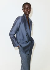 NWT mango Straight-fit lyocell suit blazer