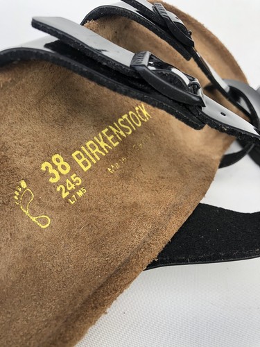 Brand New Birkenstock Sandals Size UK 5/38 For Women Black Leather - Picture 9 of 13