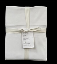NEW Pottery Barn 1000 THREAD COUNT Sheet Set Queen size in White Luxurious NWT