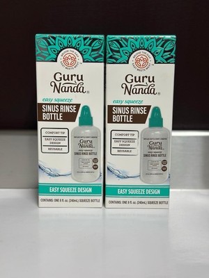 GuruNanda Sinus Rinse Bottle 8floz 2 Pack New Sealed