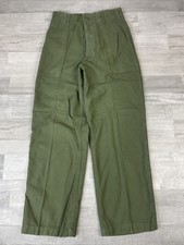 Vintage Vietnam Sateen OG-107 US Amy Pants Small 26x28 Type 1 Class 1