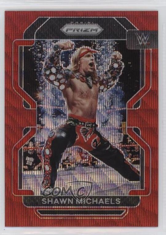 2022 Panini Prizm WWE Ruby Wave Prizm Shawn Michaels #199 b8h