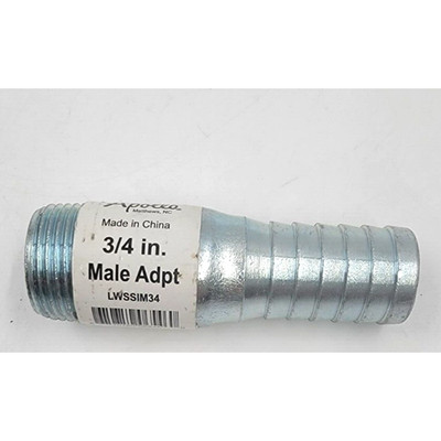 Apollo 3/4-in Steel Coil Steel Barbed Insert Male Adapter Well Pipe Adapter
