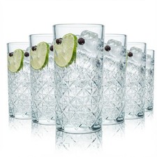 6er Set Bathtub Gin Gläser 400ml Highball Lo...