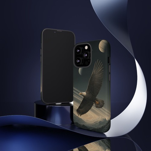 For iPhone | Samsung Galaxy | Pixel Phone Case - Eagle Flying Celestial Planets - 第 100/242 張圖片
