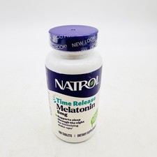 New Sealed Natrol Sleep Time Release Melatonin 5mg 100 Tablets Exp 06/2028