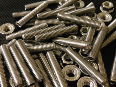 Kawasaki ZX6R Ninja ZX-6R stainless steel exhaust studs and flange