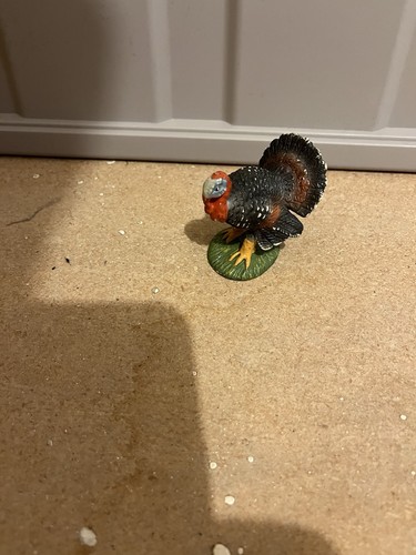 Vintage Bullyland Turkey Figure Made In Germany Farm Bird Animal Toy