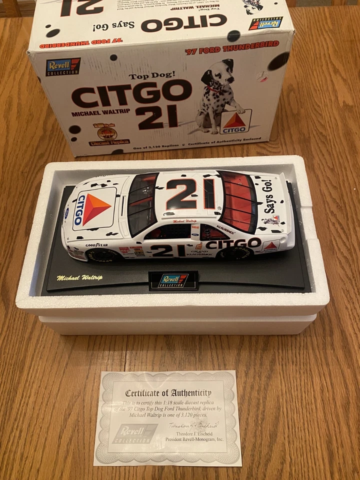 Revell NASCAR #21 Waltrip 1997 Ford Thunderbird Citgo 1 of 3120 +FAST SHIPPING! - Image 2 of 4