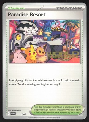 Pokémon INDONESIAN Paradise Resort World Championships 2025 SV-P  EXCELLENT