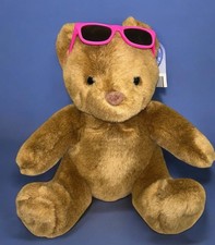 New Vintage 1997 Build a Bear Workshop 11"Classic Brown Teddy Bear W/ Sunglasses