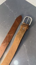 Vera Pelle Genuine Leather Handmade Tan Belt Made In Italy
