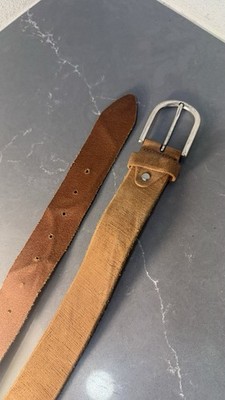 Vera Pelle Genuine Leather Handmade Tan Belt Made In Italy