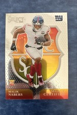 2024 Panini Select - Select Certified Rookies Malik Nabers #6 Silver Prizm (RC)