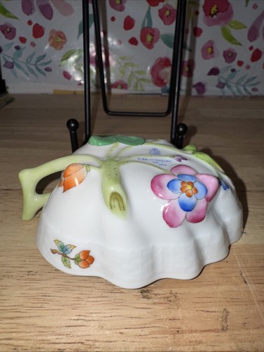 Plato de hoja Herend China Queen Victoria 4 1/4". - Imagen 3 de 7