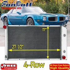 4 Row Aluminum Radiator Fits 1970-1981 1971 Pontiac Firebird Trans Am 4.3l 5.7l