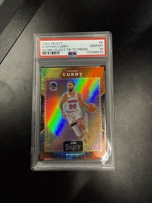 2024 Select Stephen Curry Score Tie Die 4/25 Warriors PSA 10 #5