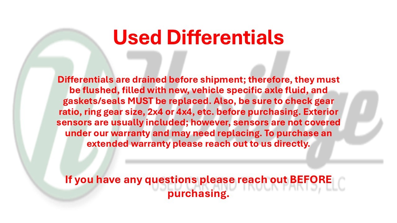 2014 Maserati GHIBLI OEM Rear Carrier Differential Assembly AWD