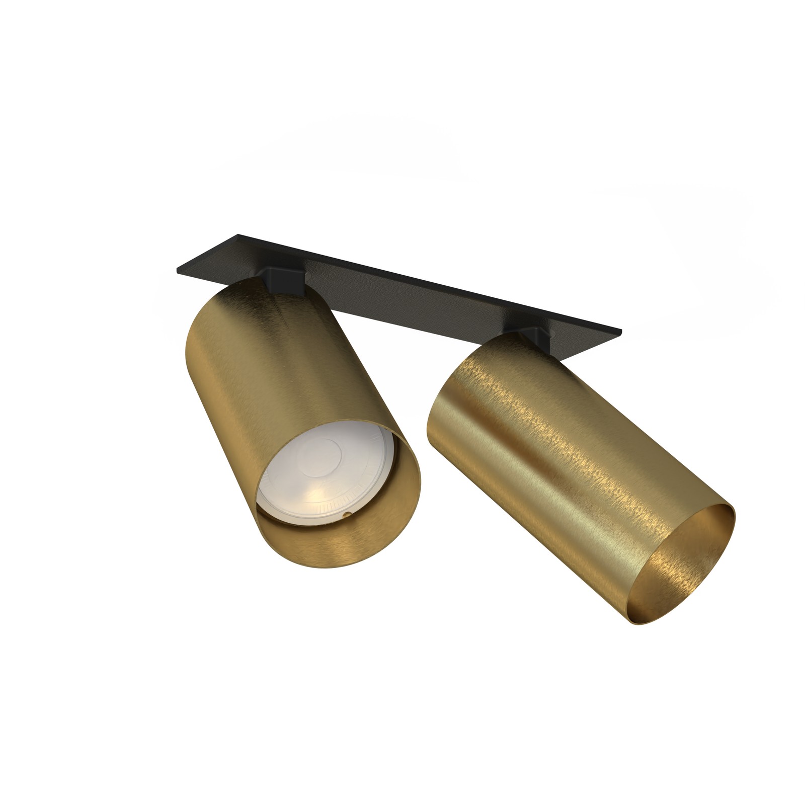MONO SURFACE II BRASS/BLACK CEILING LIGHT SPOT PT 2X 7745